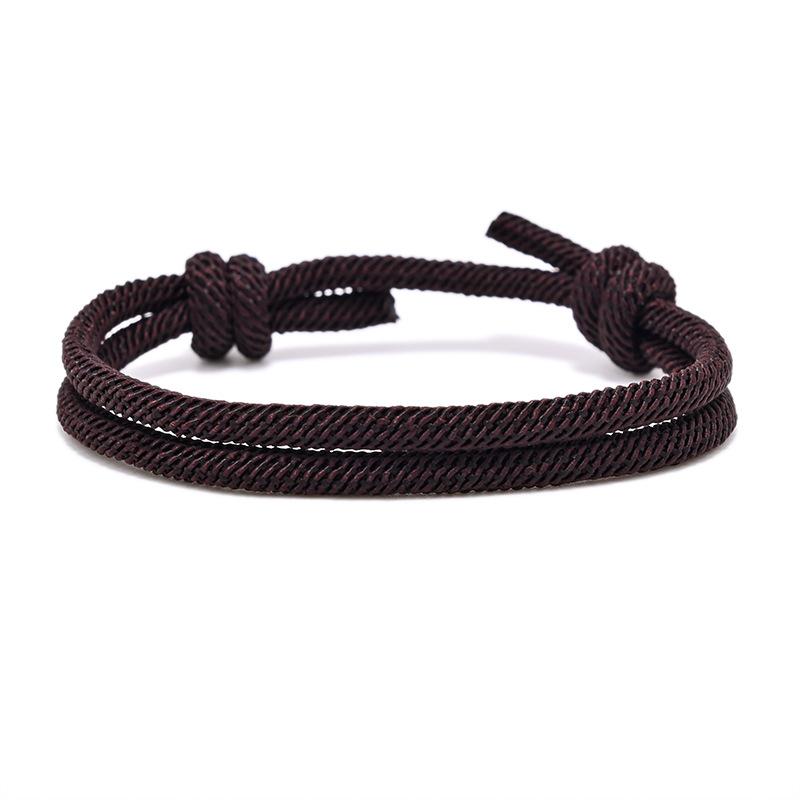 Meetvii Simple Milan Rope Bracelets Men Women Handmade Adjustable Red Thread Couple Bracelets Best Friend Gift Jewelry