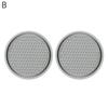 2pcs Non-slip Car Water Cup Pad Diamond Rhinestone Rubber Mat For Bottle Holder Coaster Auto Interior Anti-skid Cup Holders 7cm
