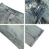 American Vintage Vibe Patchwork Flare Jeans Loose Fit Casual Denim Pants Men Women