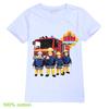 Nieuwste Brandweerman Sam Camiseta Kinderen Zomerkleding Junior Jongens Korte Mouw Tops Baby Meisjes Pure T-shirts Kinderkleding