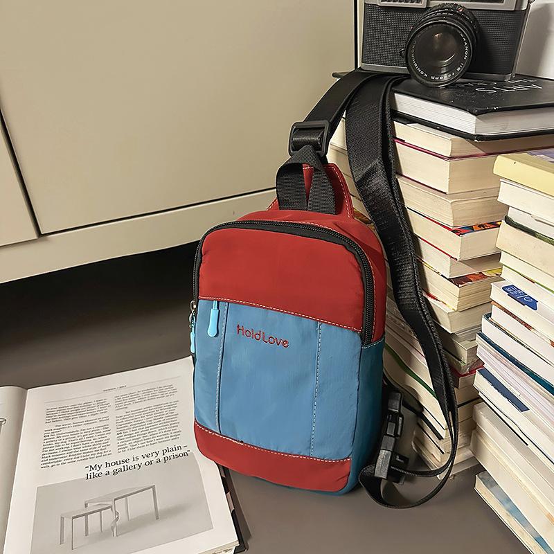 

Breast Bag Men S And Women S Summer Sports Small Backpack Crossbody Bag Tide Brand Shopping Versatile Mobile Phone Bag Tide красный