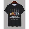 Hoch bewertetes 3D Herren Musikmuster Modisches, Cooles, Leichtes, Bequemes, Atmungsaktives Gewebe, Bequeme Passform, Lustiges Muster T-Shirt