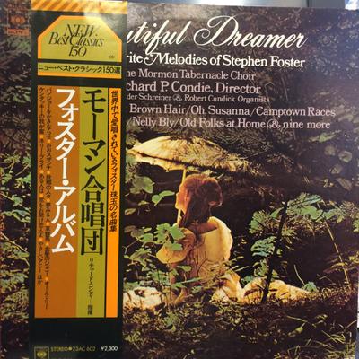 LP Record MORMON TABERNACLE CHOIR, RICHARD P. - Beautiful Dreamer The Favorite Melo 23AC602 CBS SONY 1978 Japan Obi Classical Used