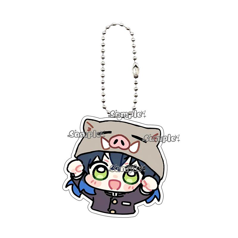 Cartoon Tsuyuri Kanawo Shinobu Excitement Fashion Anime Characters Acrylic Keychain Decor Charm Ornaments Car Key Ring Gifts Toy