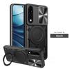 Armor Schutz Schiebeobjektiv Handyhülle Für OnePlus Nord 5 5G Hülle Auto Magnetische Halterung Ringständer für One Plus 1+ Nord5 5G Funda