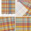 1pc 2D flat Photography Backdrop Background cloth Colorful Checkered Lines 100% Polyester Holiday Decorations Perfect for