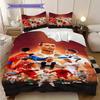 Football Legends Three-piece Set (1 * Duvet Cover + 2 * Pillowcase, Without Core) 2D Flat Christmas Birthday Gift Soft and Comfortable Bedding Set