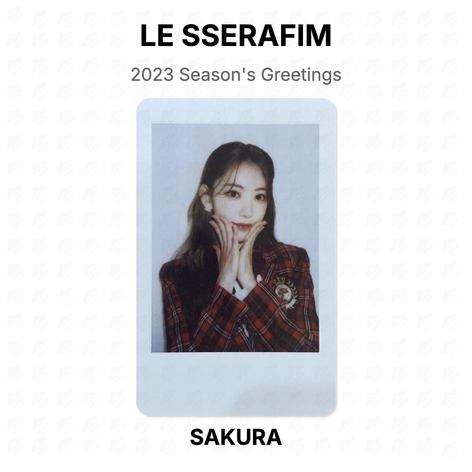 LE SSERAFIM 2023 Season s Greetings Official Photocard SAKURA