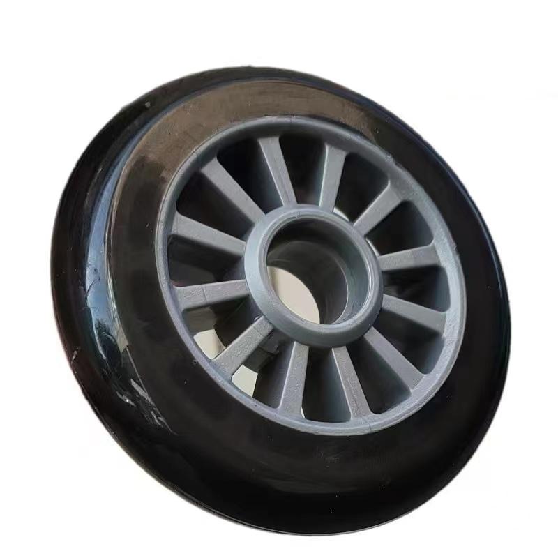 YSMLE Roller 125MM PU Wheels for Slalom Speed 3 Wheels Inline Skate or Scooter Freight Flatbed Truck Hand-cart