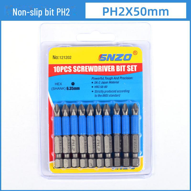 PH2 Non-Slip Crosshead Screwdriver Bit for Electric and Manual Use