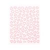 Hollow Heart Sticker For Nail Gold Pink Love For Women Slider Nail Art Decoration Holographic Manicure Accessory