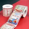 200Pcs/Roll Creative Christmas Gift Tags Stickers Greeting Cards Decorations  Christmas Decoration