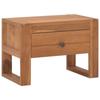Day and Night - Day and Night Solid Teak Wood Bedside Table 50x30x35 Cm