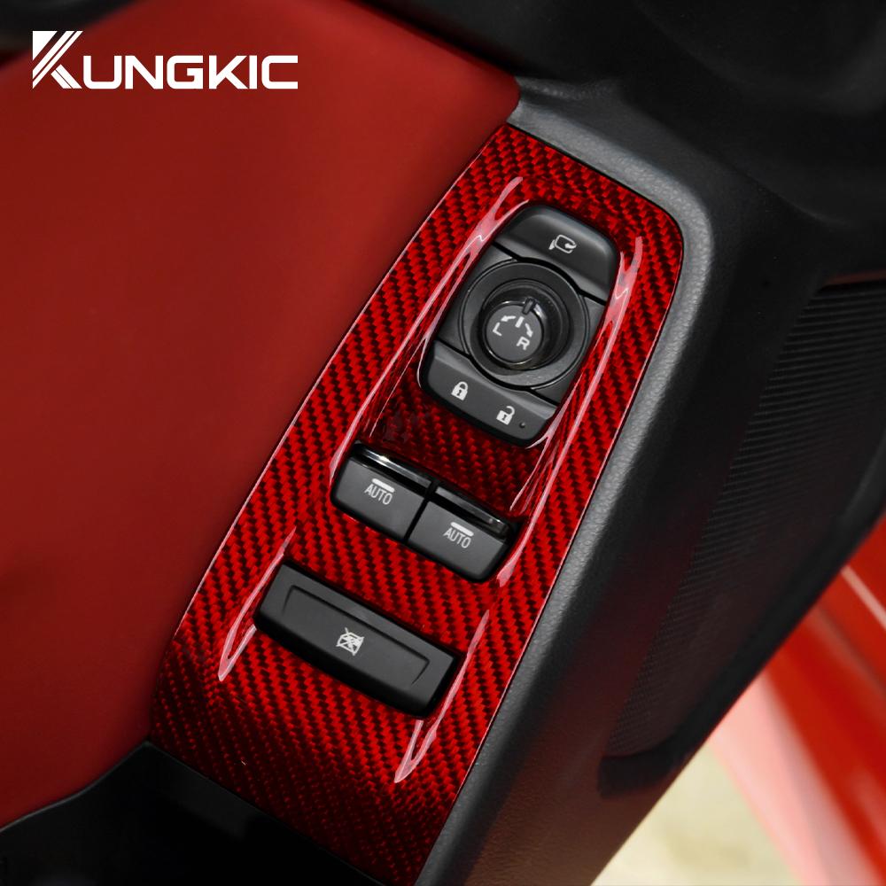 Real Hard Carbon Fiber Interior Trim LHD For Subaru BRZ Toyota GR86 2025 2025 2025 2025 Car Door Window Switch Button Sticker