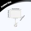 4Pcs Sign Holder Clips Merchandise Reusable Double Swivel Price Tags Clamps for Restaurants