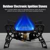 Outdoor Electronic Ignition Stoves Portable Cooking Accessory Foldable Gasstove Adjustable