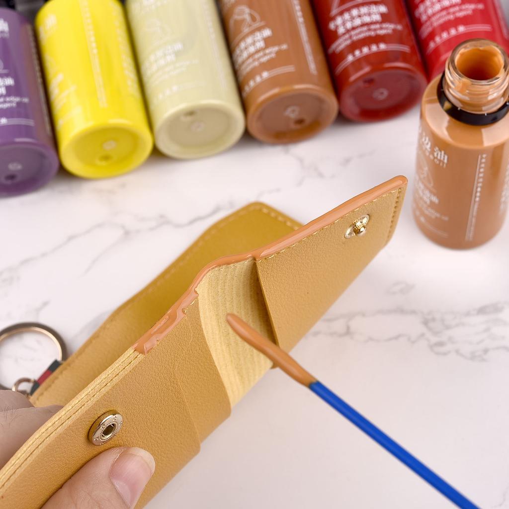30ml Mattes Elastisches Kantenversiegelungsöl Lederfarbe DIY Lederkantenfarbe Lederwaren Renovierung Kantenversiegelungspigment