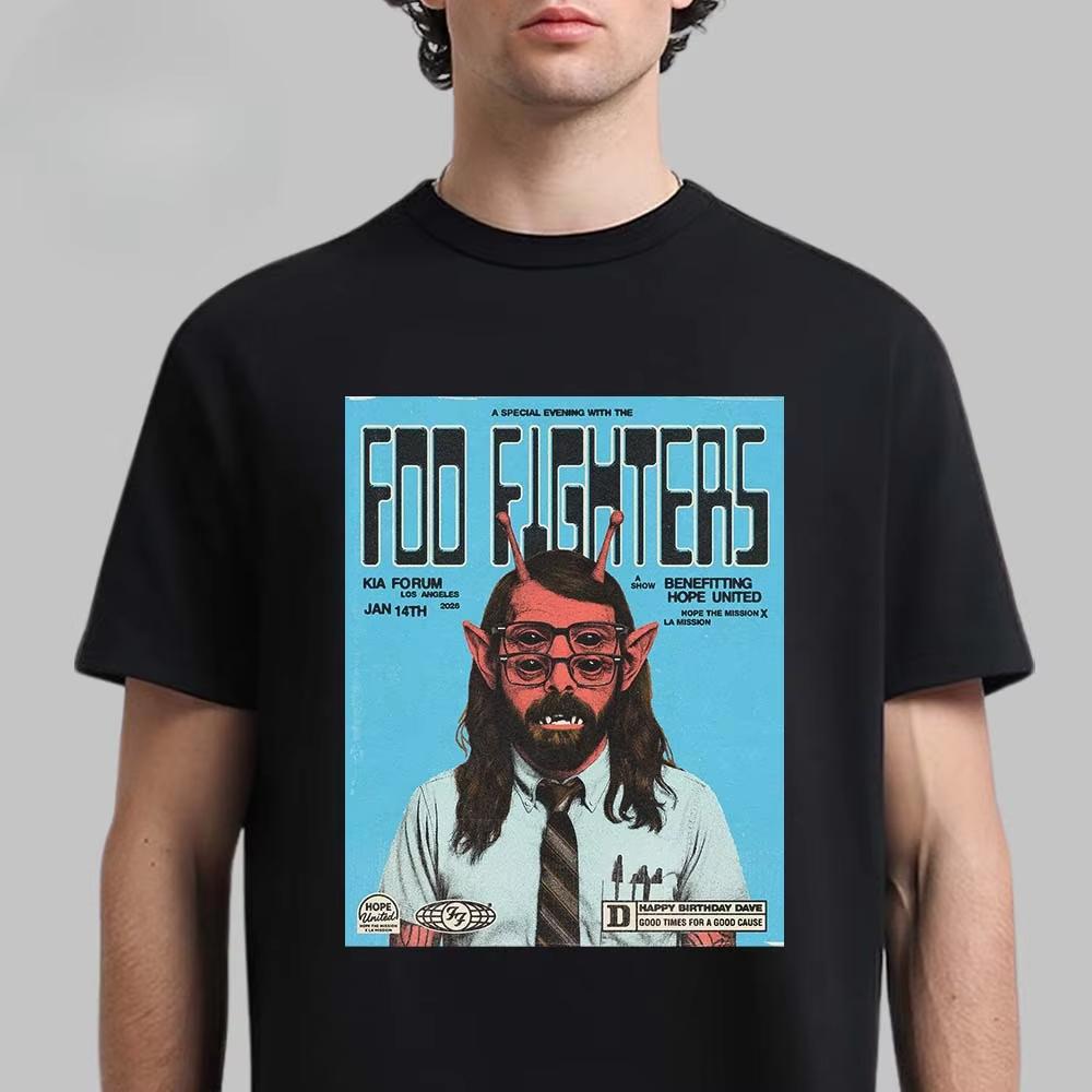 2026 Retro Foo Fighters Cotton Band Shirt Unisex Summer Short Sleeve Fashion Brand Tee Luxury Casual Vintage Tshirt Ins Y2k