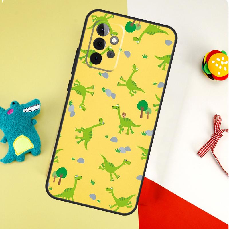 Cute Dinosaur Baby For Samsung Galaxy A53 A33 A13 A54 A34 A14 A55 A35 A15 A05 A06 A16 A22 A32 A52 Phone Case
