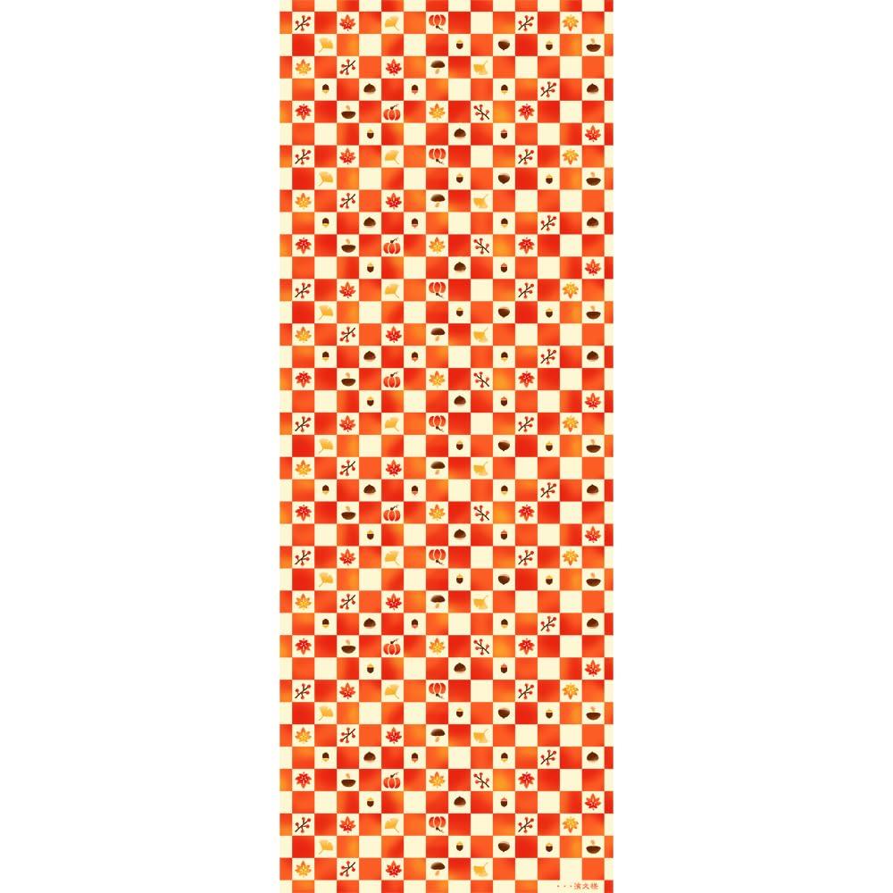 Hamamonyo Tenugui Autumn Checkered Pattern