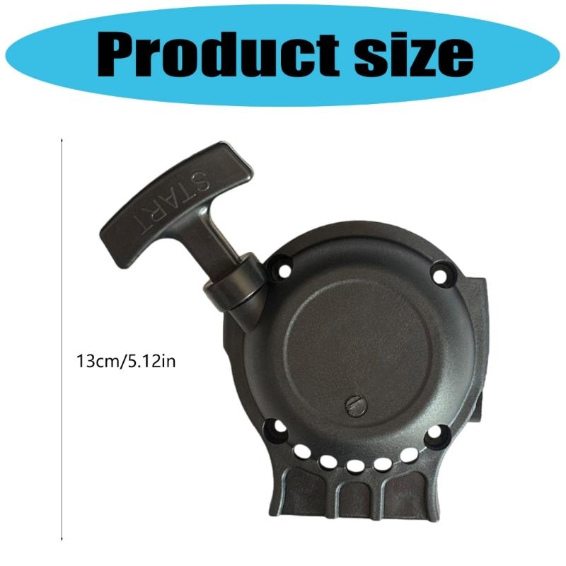 High Impacts ABS Nylon Recoil Starter Compatible for SRM266 String Trimmer Ergonomic Grip Quick Ignitions Systems