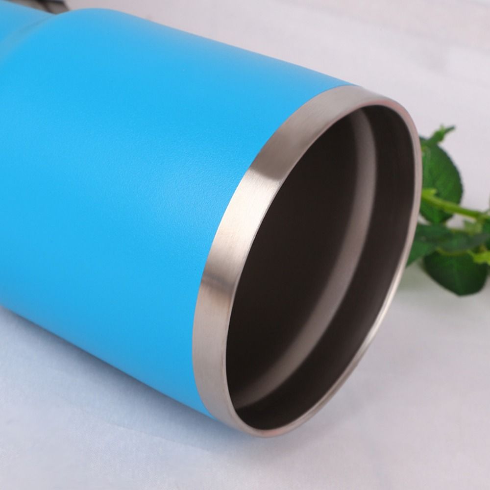 Termosmugg i rostfritt stål, 20 oz kapacitet, dubbelväggig, för bil, daglig användning