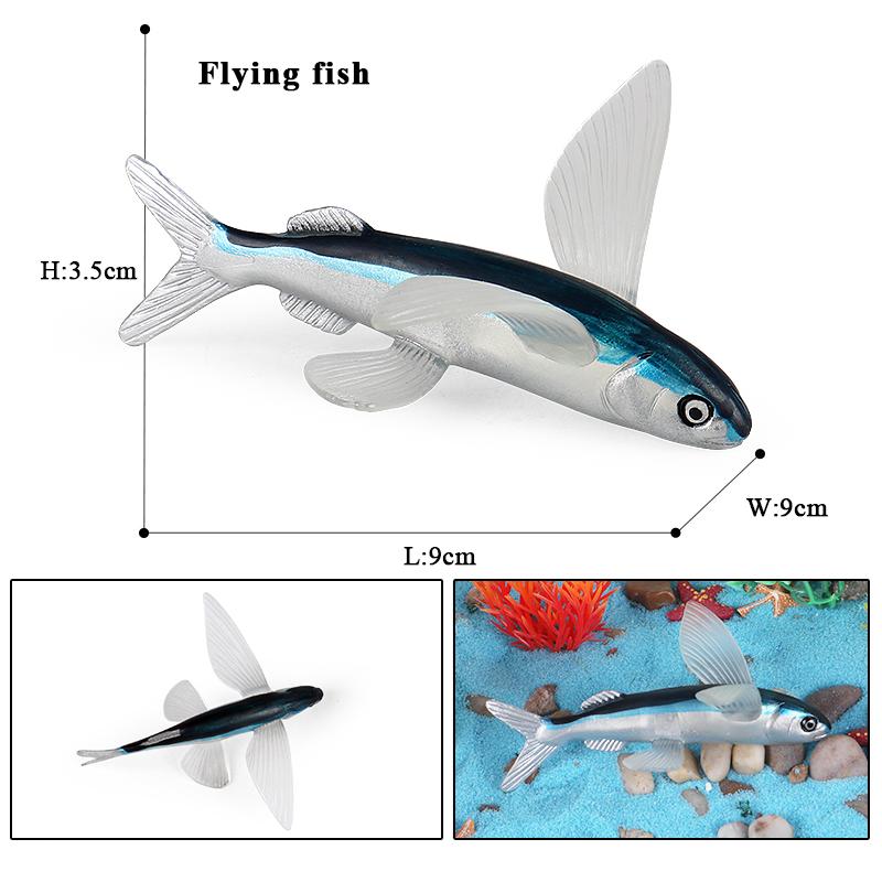 Oenux Sea Life Animals Coral Octopus Nautiloidea Crab Starfish Ocean Model Action Figures Educational Collection Toy Kid Gift
