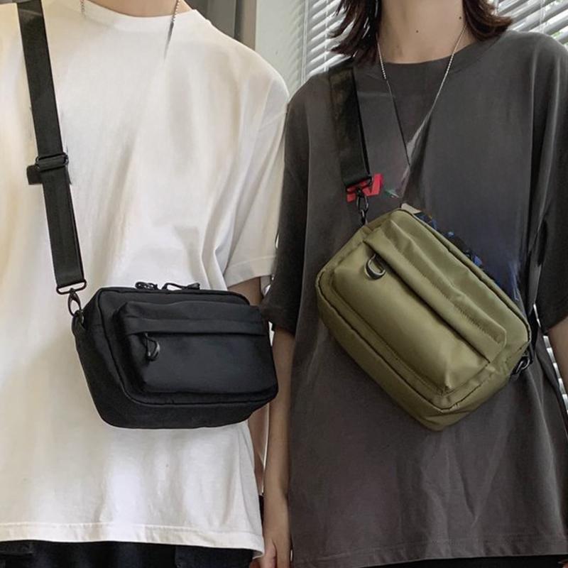 1 fashionable men's campus square crossbody bag, shoulder bag, very suitable for daily use