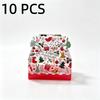 10 Stück Weihnachten Transparente Geschenkboxen mit Griffen, Party Geschenkverpackungsboxen, Leere Geschenkboxen bedruckt mit „Frohe Weihnachten“
