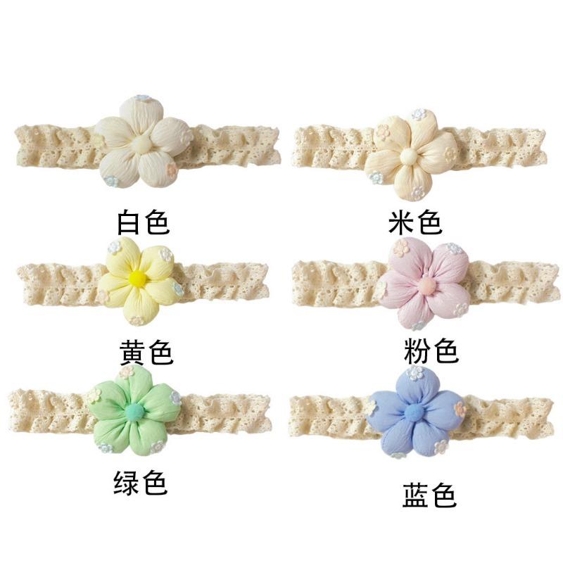 New Baby Headband, Cute Flower Children's Headscarf, Thin Soft Baby Hair Accessories
