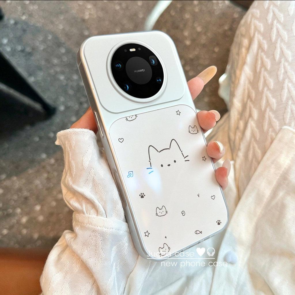 Applicable to Huawei mate11pro mobile phone case simple new 11 all-inclusive edge 11 female cartoon lines star cat