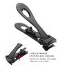 Stainless Steel Nail Clipper Portable Nail Cutter Trimmer Manicure Pedicure Tool Small Black