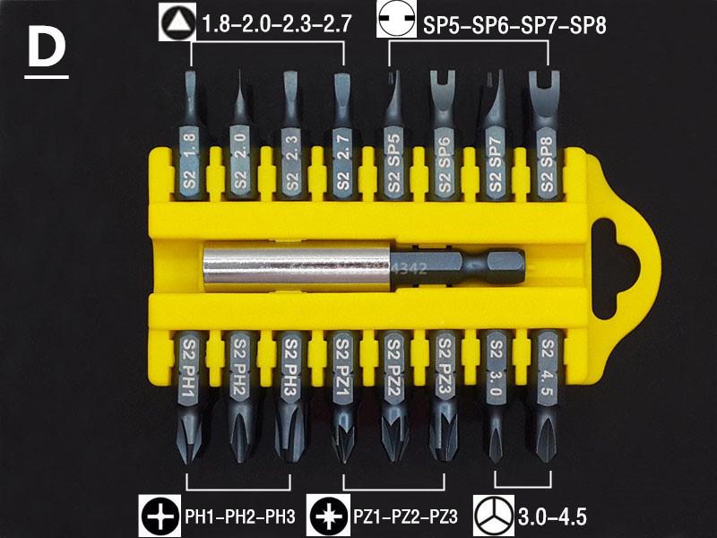 

17Pcs S2 Alloy Steel Security Tamper Proof Torx Hex Star Bits Set Magnetic Holder Slotted Cross Head Screwdriver Bit