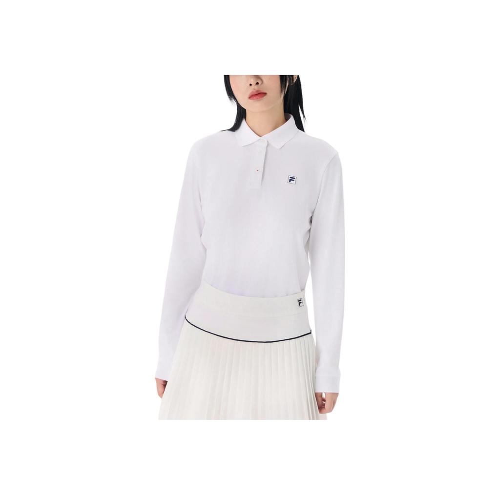 New FILA Polo Shirts Unisex White FS2TLG3301-UOWH