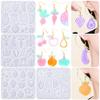 Silicone Earring Molds Resin Drop Jewelry Moulds Fruit/Vegetable Series Jewelry Making Molds for Kids and Teens Crafting
