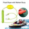 Kayak Float Rope Tow Line with Marker Buoy PVC Ball Stainless Steel Carabiner High Visibility Heavy Duty Drift Sock Harness Nylon Rope Boat