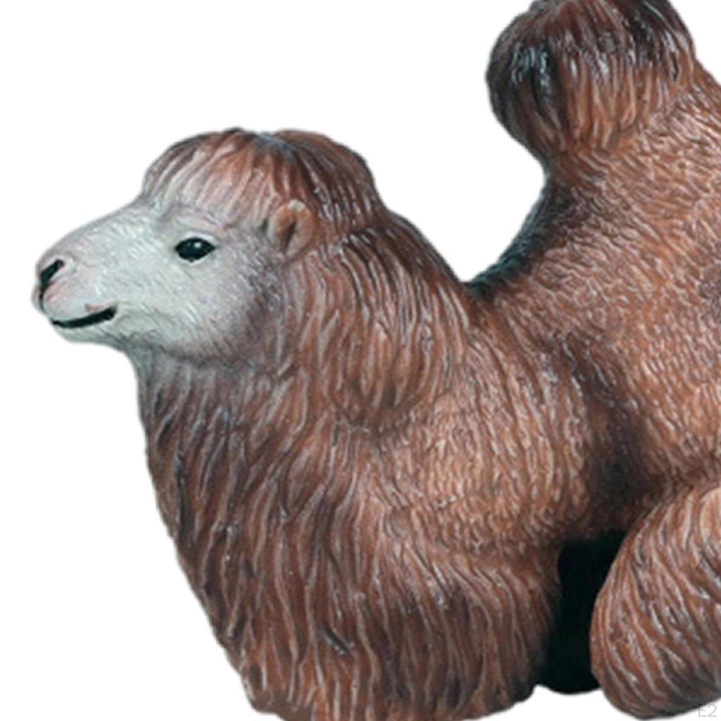 Bactrian Camel Model - Realistic Desert Animal Figurine for Preschoolers