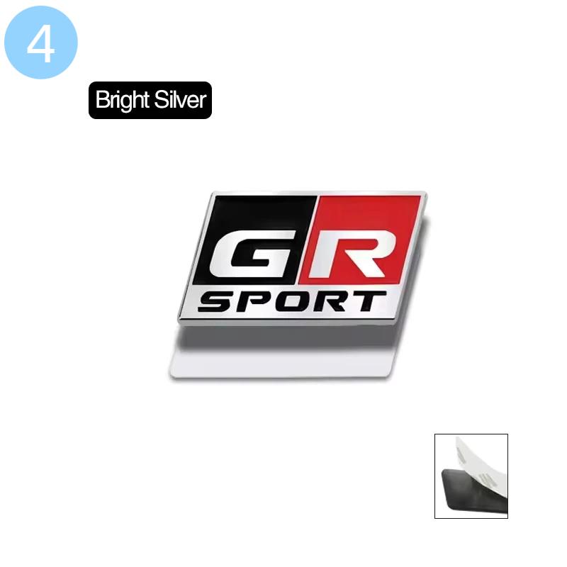 GR Sport 3D Metal Car Steering Wheel Interior Badge Emblem Decals For C-HR C-orolla R-AV4 Prius C-amry