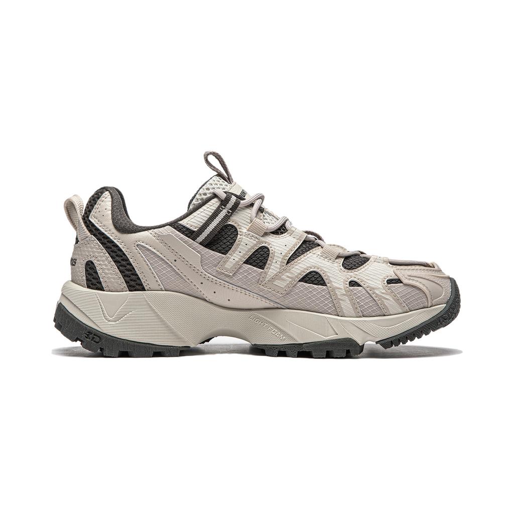New LiNing CF Tracing Collection, Xingye Cushioning, Wear Resistant Low top Casual Shoes Women's Gray AGLU074-1