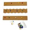 8Pcs Self Adhesive Corkboards for Wall, Long Cork Board Strips Frameless Cork Board Strips for Kitchen Office Display
