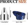 6-Piece Banjo Plectrum Set Stainless Steel Guitar Plectrum Plastic Guitar Thumb Plectrum Adjustable Guitar Plectrum