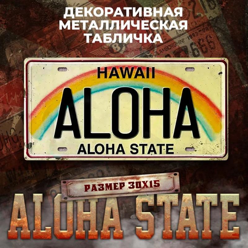 Motorcycle Souvenir License Plate, Metal Auto Wall Decor 15x30cm