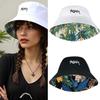 Unisex Reversible Fishing Hat Breathable Polyester Wide Brims Sun Protection Fisherman Hat for Summer Vacation Wear