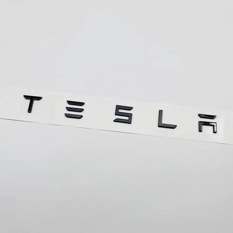 

Car Logo Sticker Trunk Label Decals Decoration Accessories For Tesla Model 3 Model S X Y Cybertruck Roadster SpaceX rear 1pc
