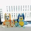 1-4Pcs Hot Blueyed Dog Bingo Family 15-28Cm Plush Toy Cartoon Dog Soft Stuffed Animals Dolls Birthday Gifts Family Blue