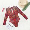 New High Waist Sexy Swimsuit Women Summer Bathing Suit Bikini Set Long Sleeve Swimwear Women Beach Swimming Suit For Female