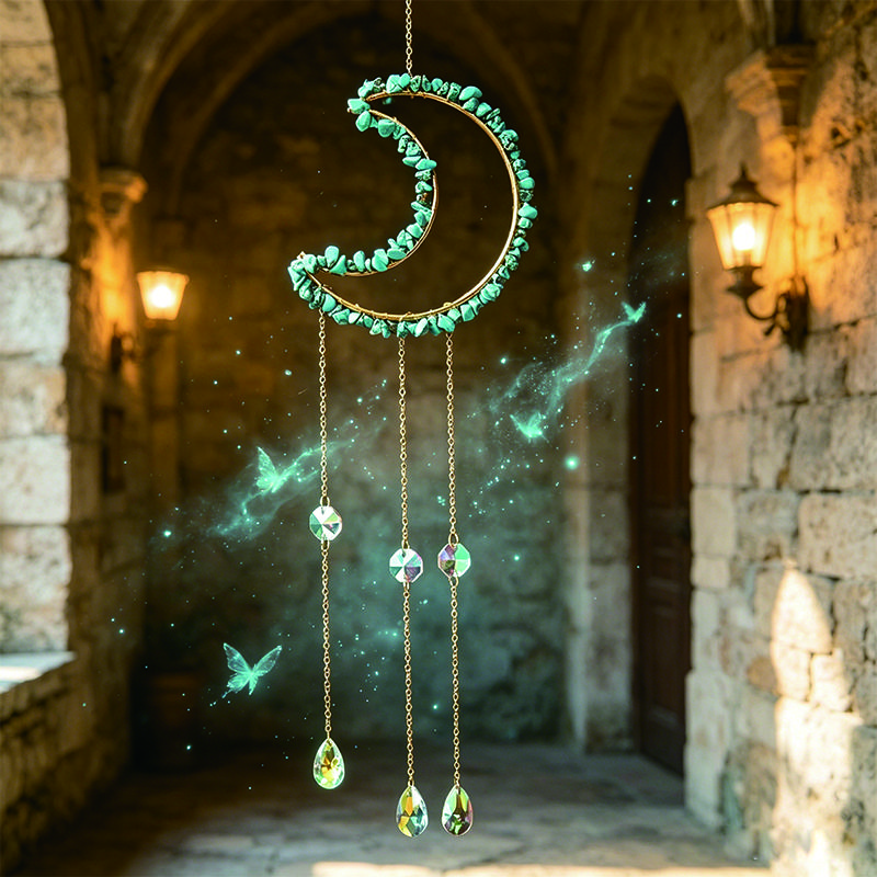 Natürlicher 7-Chakra Lebensbaum Edelstein Heilung Rohe Kristallsteine Wand Fenster Auto Hängendes Ornament für Yoga