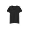Cool Dry V-Neck Short Sleeve T-Shirt Men Tops Black 454311-09