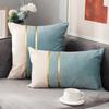 Taie d'oreiller Luxe Léger Nordique Sans Garniture Velours Hollandais Coussin de Tête en Velours Coussin de Canapé Coussin de Taille