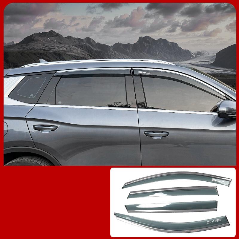 For BYD Sealion 5 DM-i 2025-2026 Stainless Steel Rain and Sun Shield Window Rain Shield with Rain Strip Panel Auto Supplies